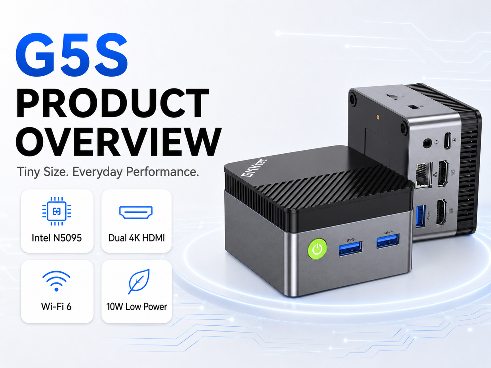Amazon.com: GMKtec G5S Mini PC Intel Celeron N5095 (Up to 2.9GHz
